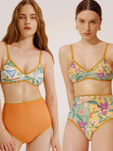 Conjunto de bikini reversible con estampado floral